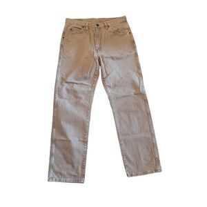 Wrangler Tan Straight Leg Jeans